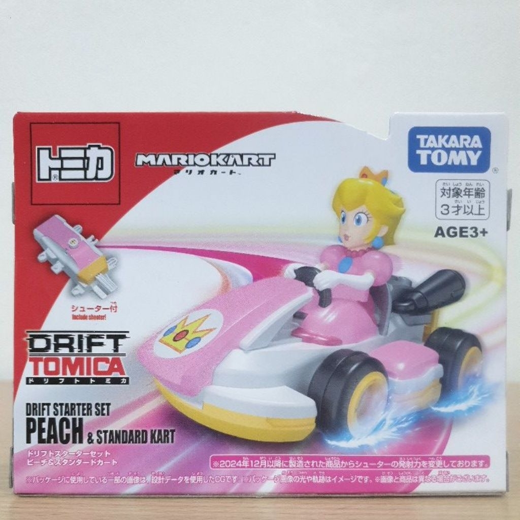 Tomica Mario Kart Drift Starter Set Peach & Standard Kart รถเหล็ก ดริฟต์ มาริโอ้ เจ้าหญิงพีช Takara Tomy