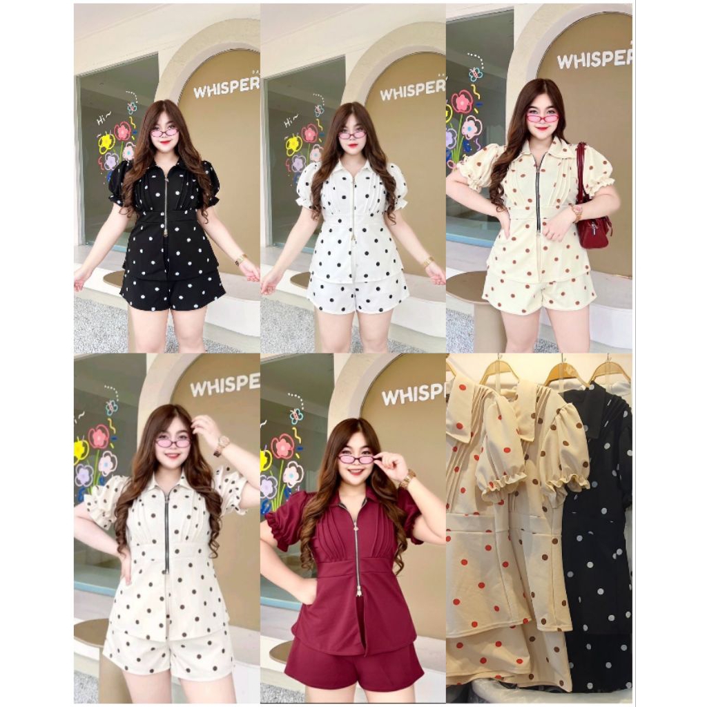 ชุดเซ็ท 2 ชิ้น เสื้อ+กางเกง เนื้อผ้ายืด ใส่สบาย รอบอก 38-46 นิ้ว