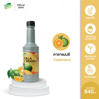Nature Taste Calamansi Puree น้ำผลไม้เข้มข้นฟรุตเบสพรีเพอเรชั่น เพียวเร่ รสส้มมะปี๊ด ตราเนเจอร์เทส ขนาด 840 ml.