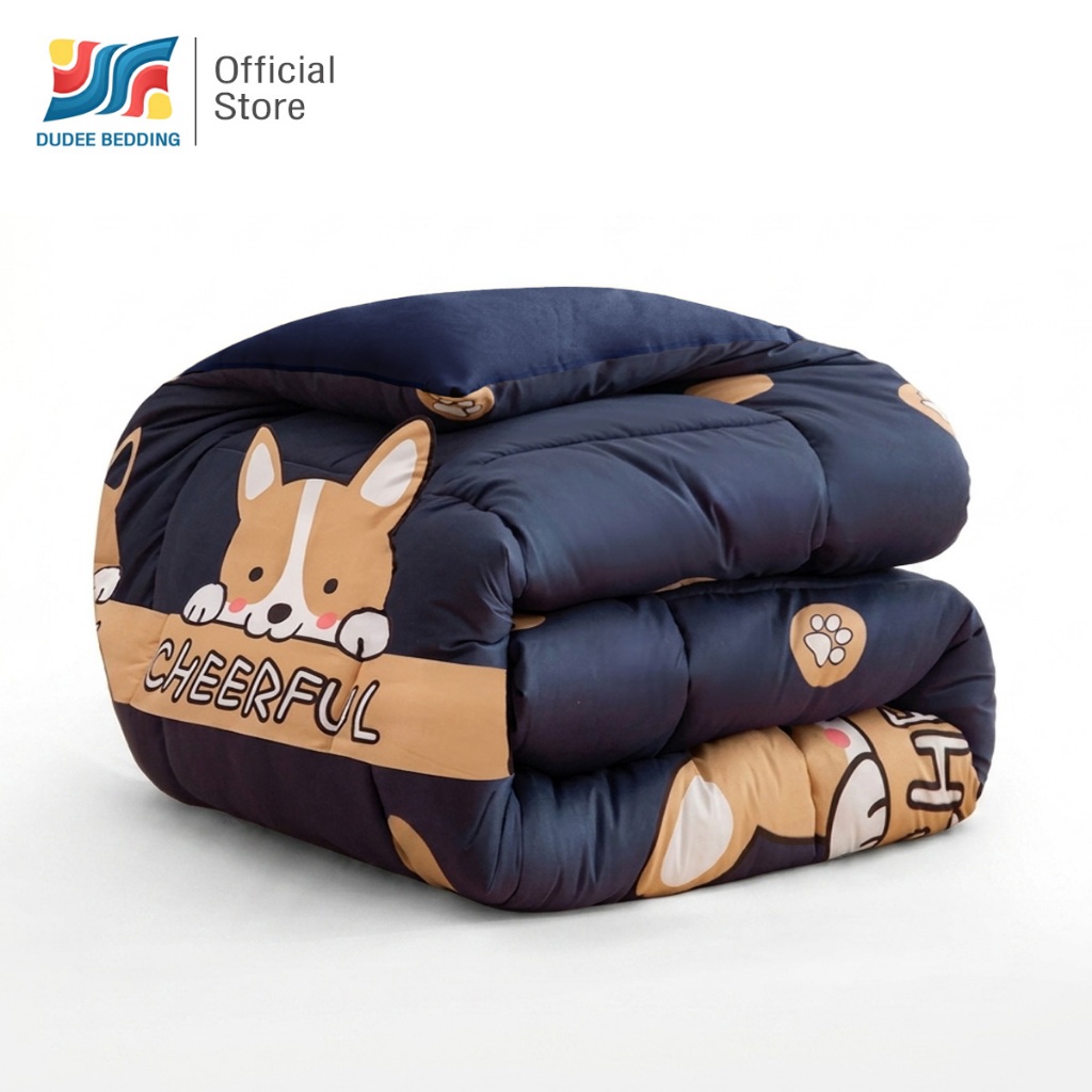 Dudee Bedding ผ้าห่มนวมลายการ์ตูน ใยหนานุ่ม ไม่แฟบไม่กอง สีไม่ตก ขนาด6ฟุต(175*200CM)