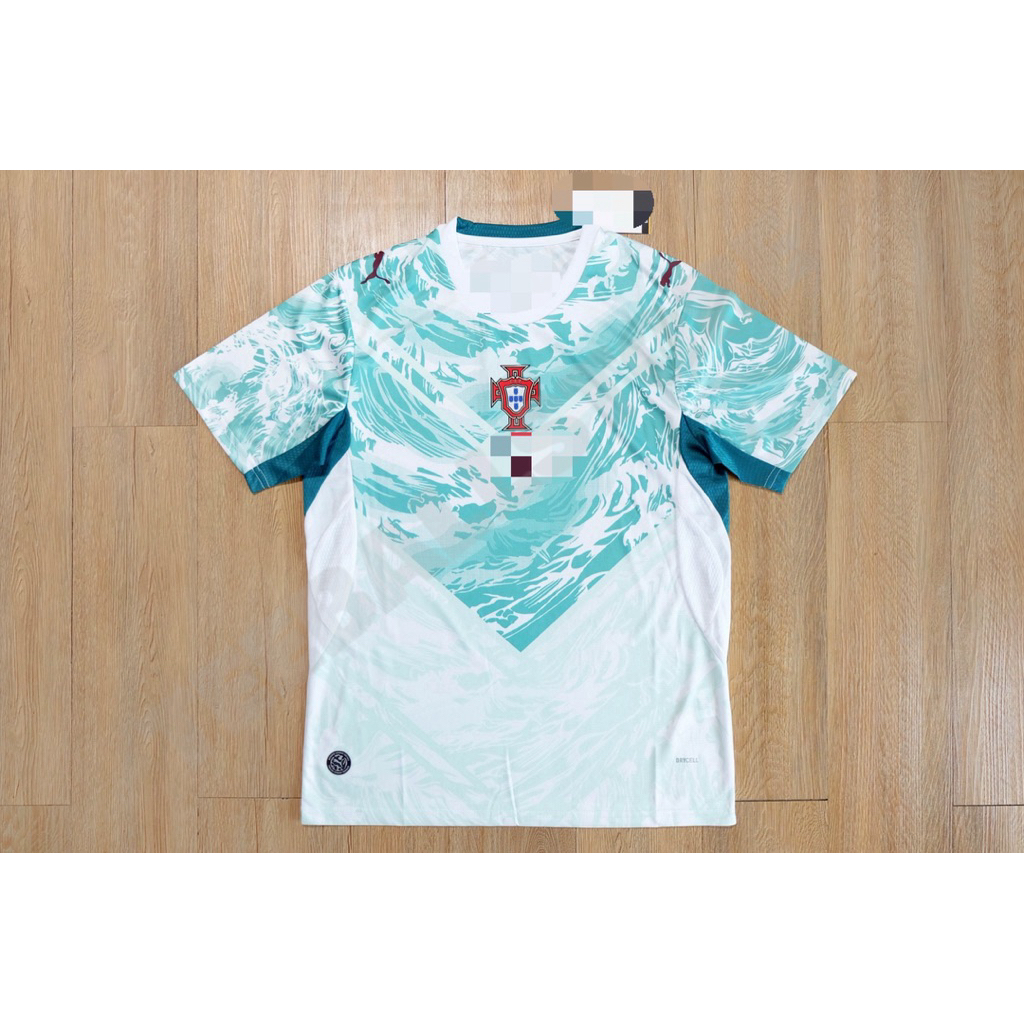 เสื้อกีฬาทีม P-O-R สีขาวเขียว เกรดแฟนบอล 2026 Size S-2XL