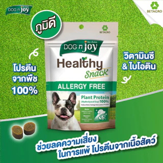 Dog N joy Healthy Snack ด็อกเอ็นจอย ขนมขบเคี้ยวเพื่อสุขภาพสำหรับสุนัขอายุ 1 ปีขึ้นไป ขนาด 100กรัม