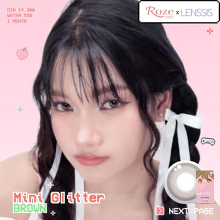 [ของแท้] Rozelens รุ่น Mini Glitter มินิกลิตเตอร์ เลนส์ตาเป็นประกาย ลุคสาวลัคชู ดูแพง