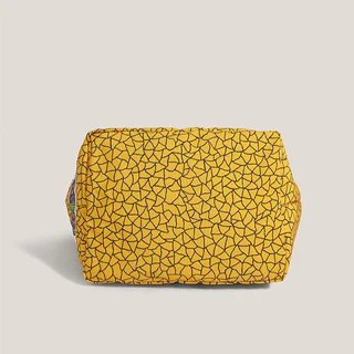 ความจุใหญ่สะพายข้างสตรี tote bag Yayoi Kusama ลายจุดฟักทอง สีเหลือง ยูนีค