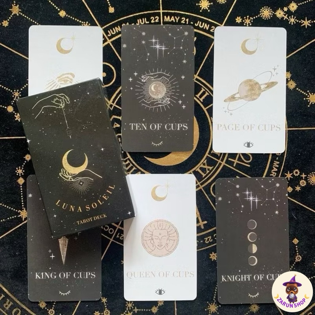 [มาใหม่🌈] ไพ่ยิปซี ไพ่ทาโรต์ (พร้อมส่ง🇹🇭) Luna Soleil tarot ภาพสวยมินิมอลแถมไฟล์คู่มือภาษาไทยฟรี🔥