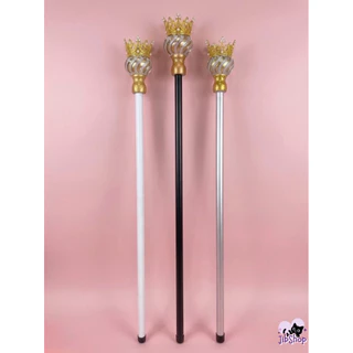 🌸ไม้คฑาดรัมเมเยอร์ (เฉพาะ) ไม้+หัวมงกุฎสีทอง สำหรับนำไปตกแต่ง