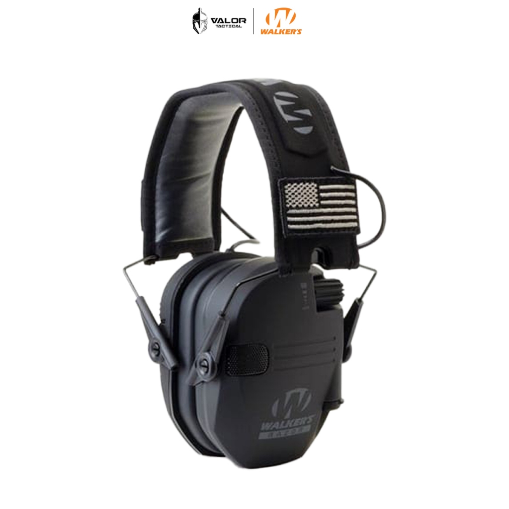 Walker's - Razor Slim Patriot Series Muffs + Patch หูฟังแบบครอบหู ติดแพทช์ได้ Headphones หูฟังตัดเสียง 23dB