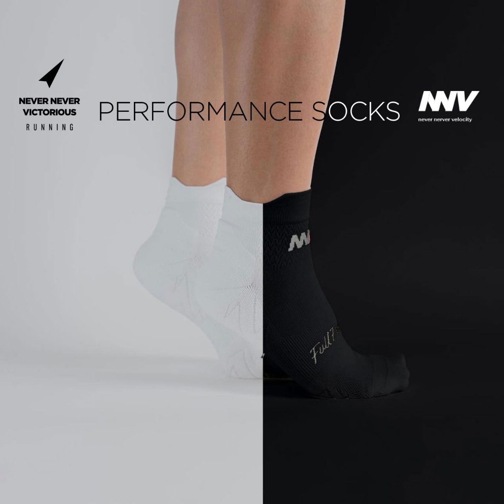 NNV Running Socks / ถุงเท้าไร้ตะเข็บสำหรับวิ่งระยะมาราธอน / ถุงเท้าข้อสั้น