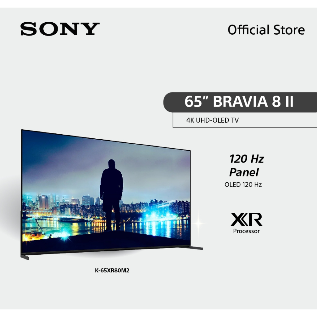 Sony BRAVIA 8 II ทีวี 65 นิ้ว รุ่น K-65XR80M2 OLED  4K Ultra HD Smart TV (Google TV) | XR Processor