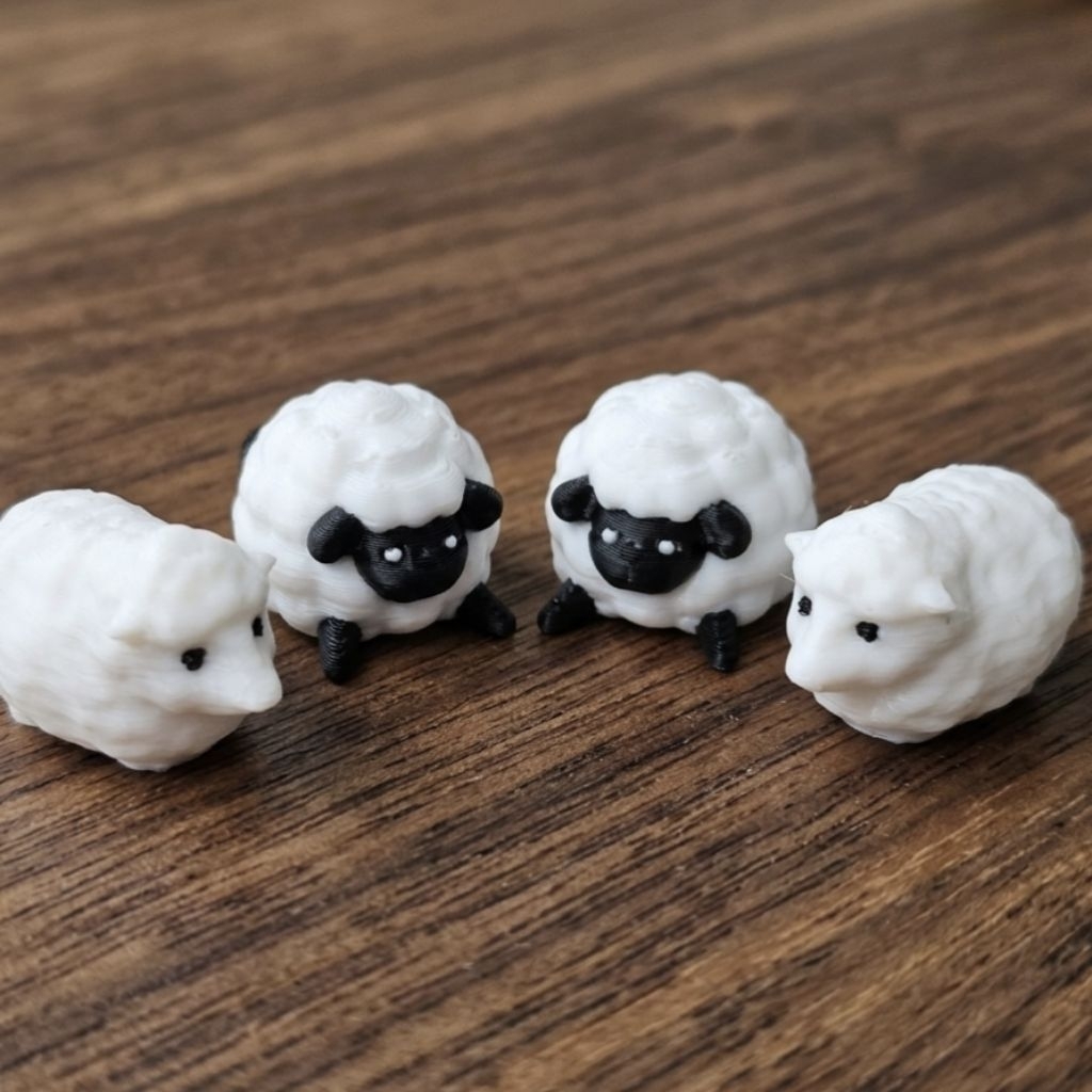 ​🐑 โทเค่นแกะ Sheep Token อัปเกรดบอร์ดเกม Insert PETG งาน 3D Print สวยคมชัด มีให้เลือก 2 แบบ