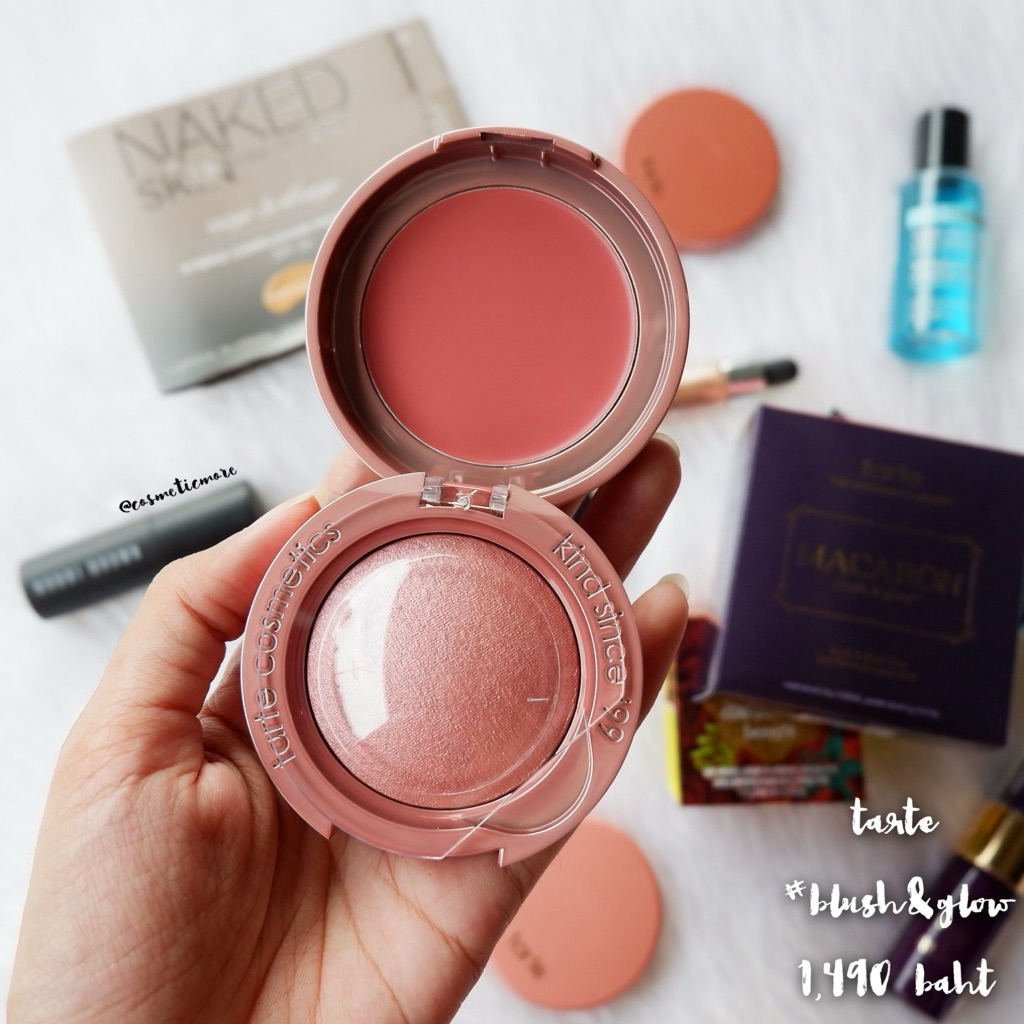 พร้อมส่ง! [ป้ายไทย] tarte macaron blush & glow™ duo สี strawberry bliss/toasted coconut