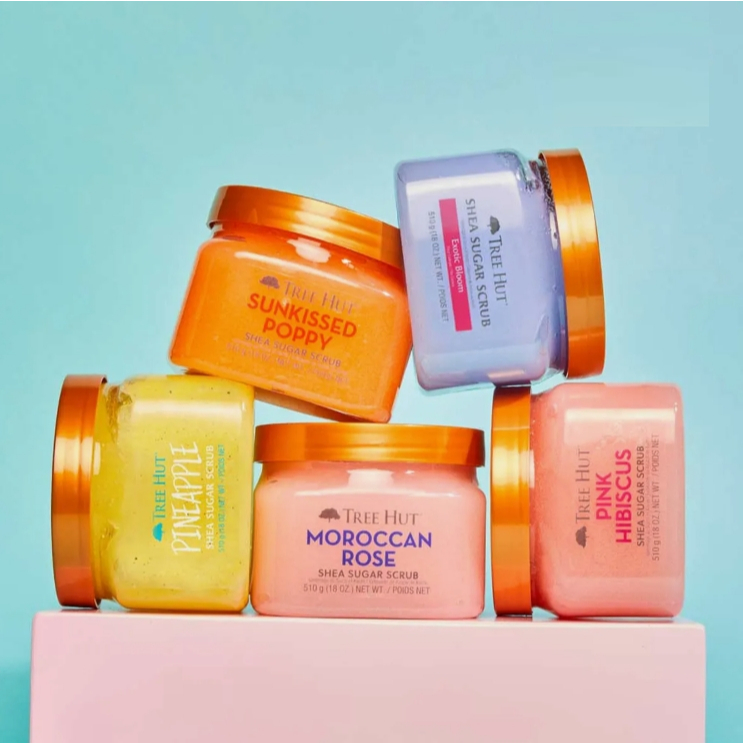 Tree Hut Shea Sugar Scrub (Coco Colada, Water Melon, Coconut Lime)510G