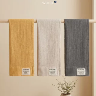 WEICEE ผ้าเช็ดตัว Cotton 100% ผ้าขนหนู เหมาะสำหรับคุณแม่และเด็กทารก สีไม่ตก ขนไม่ร่วง