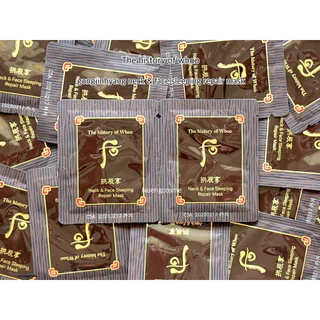 🧡(มาสก์หน้าเเละลำคอ)The Whoo gongjinhyang neck & face sleeping repair mask
