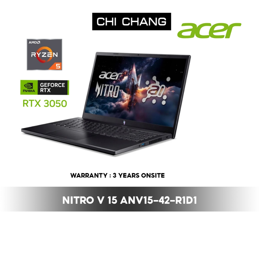 ACER NITRO V 15 AI ANV15-42-R1D1/Ryzen 5 7640HS/RAM 16 GB DDR5/SSD 1 TB/RTX3050 6GB