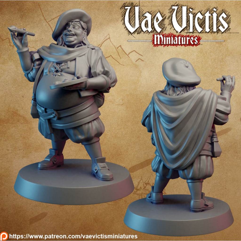 Villager : Collection : Miniature Resin โมเดลบอร์ดเกม ผลิตตามสั่ง DnD Tabletop Class Knight