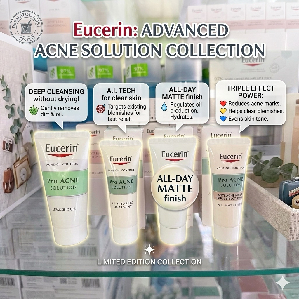 Eucerin pro acne set เซ็ตสิวแบบพกพา