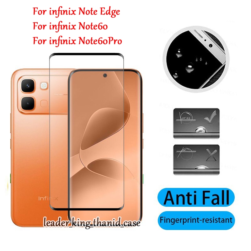 005 ฟิล์มกระจกเต็มจอ For infinix Smart20 Note60 Note60Pro Note Edge Smart10 Smart10Plus