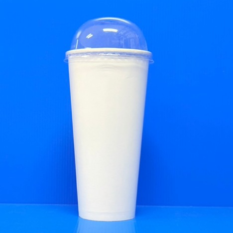(Lotus pack)แก้วกระดาษเย็น แก้วกระดาษเคลือบ PE สีขาว ขนาด 12 oz / 16 oz / 22 oz (100ใบ/แพ็ค)
