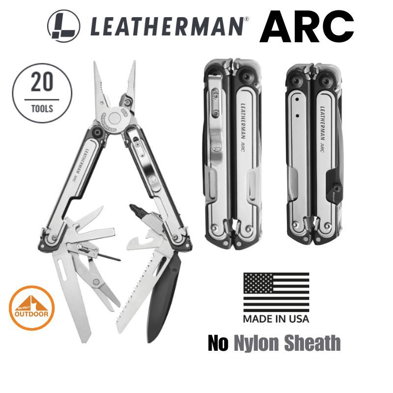Leatherman ARC | Multi Tool | 20 Tools | MagnaCut Steel #Black & Silver เครื่องมือพับอเนกประสงค์