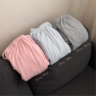 DOPEY.PUFFY / LUMI PANTS กางเกงขายาวเนื้อผ้าฉลุ (A06)