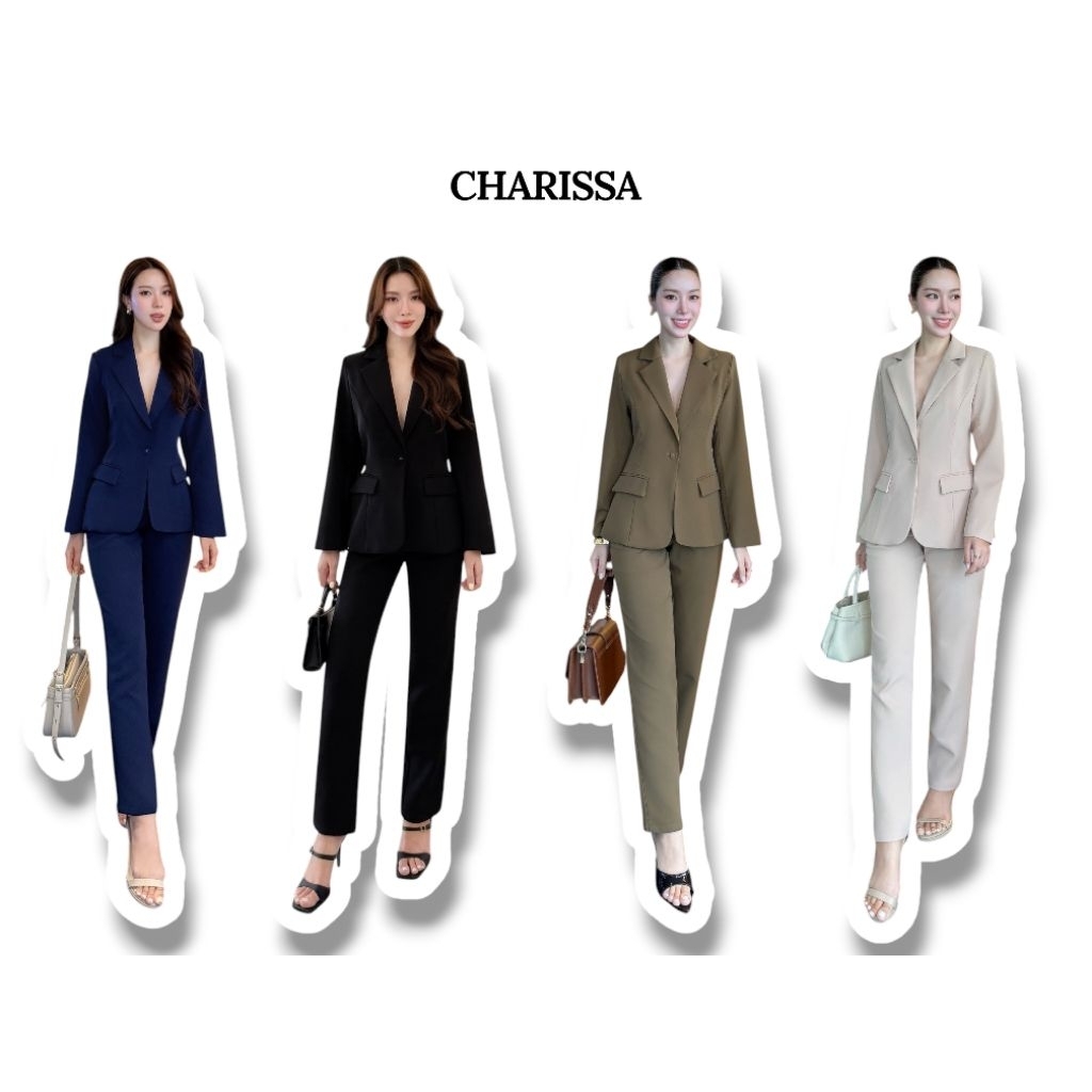 CHARISSA S-3xl เสื้อสูท+กางเกง 20070