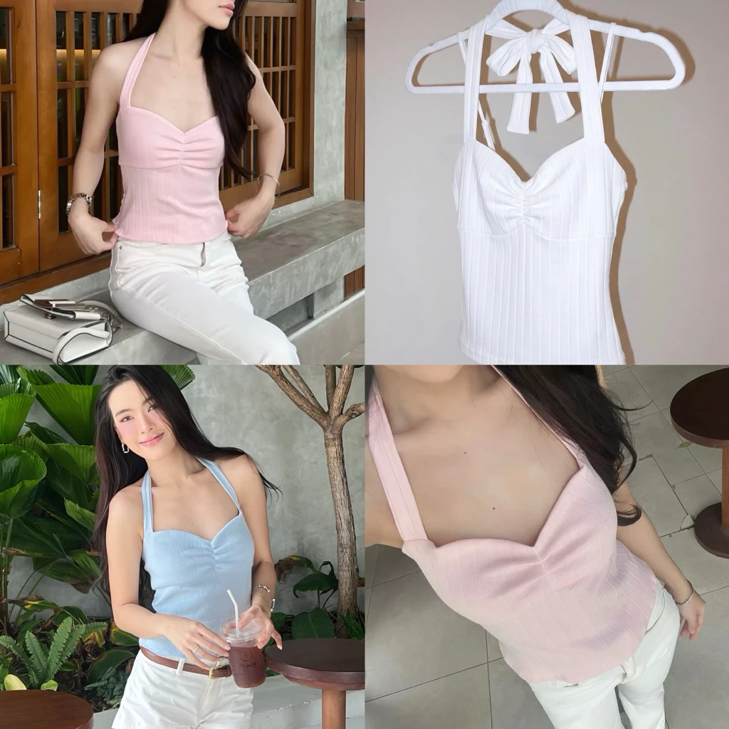 Amilycho : Sugar top เสื้อคล้องคอหลังสม็อก