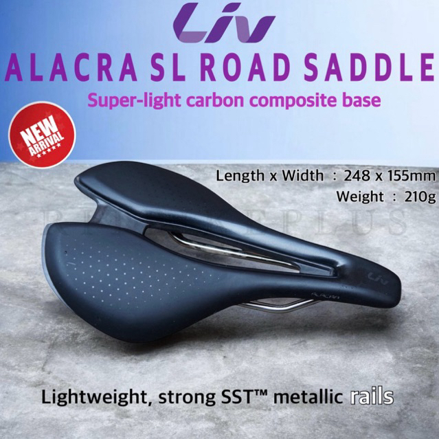 New2026 เบาะจักรยาน Liv รุ่น ALACRA SL Saddle ราง SST Alu ขนาด 155mm เบาะสำหรับผู้หญิง นั่งสบาย by Giant