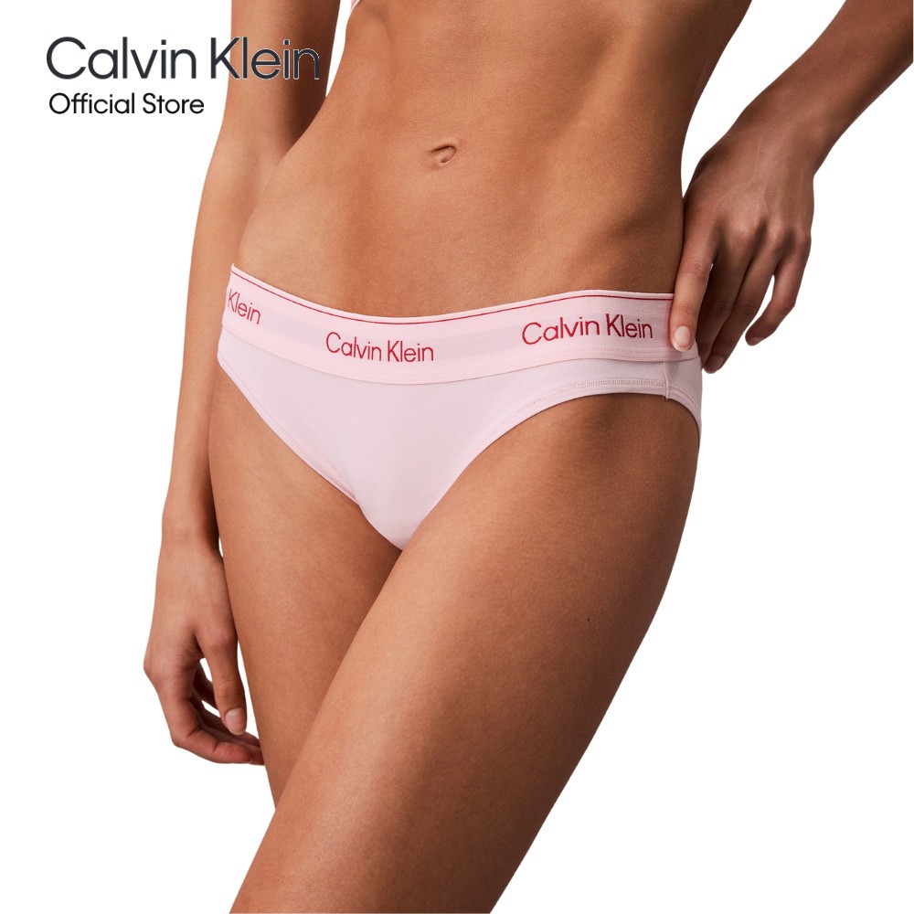 CALVIN KLEIN กางเกงชั้นในผู้หญิง Icon Cotton Modal ทรง Bikini Briefs รุ่น QF8520AD TFF-สี Blush Pink