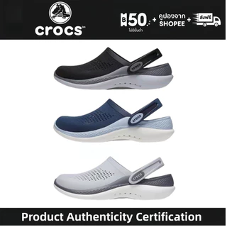 Crocs LiteRide 360 Sandals lime/black gray/slate blue รองเท้าแตะ Size M4-M11