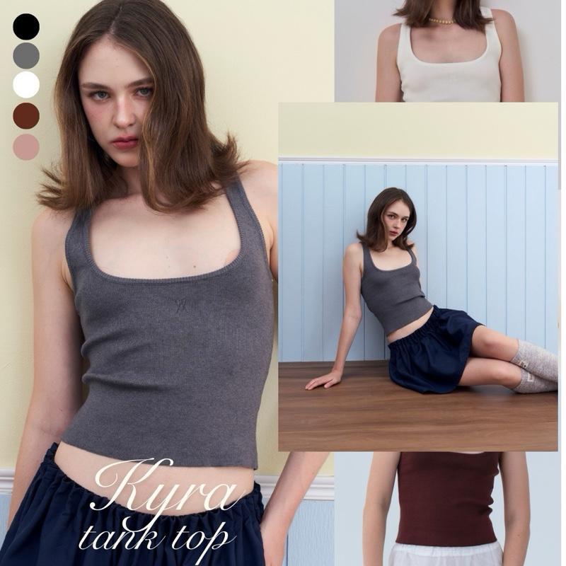 (5สี 4ไซส์) KYRA TANK TOP เสื้อกล้าม เนื้อผ้าไหมพรม รุ่น T118 - Mesave