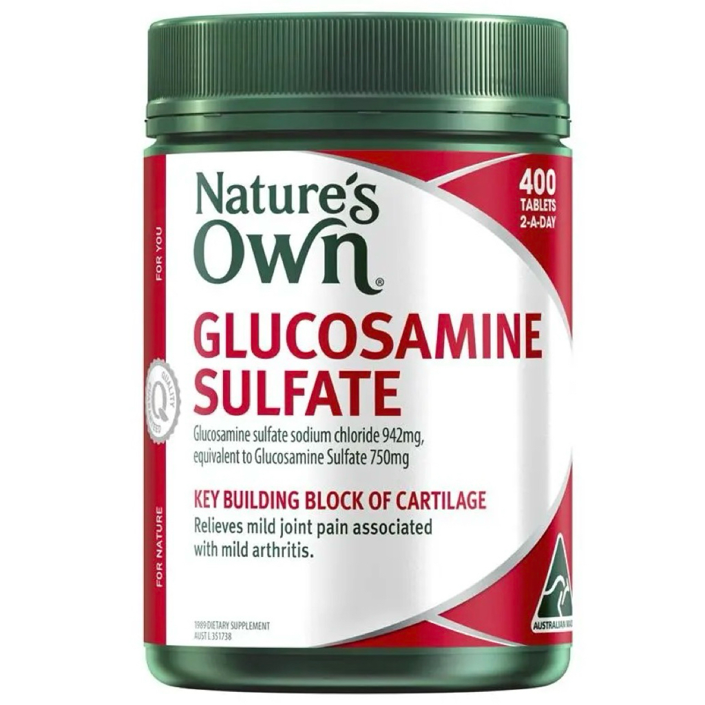 Nature's Own Glucosamine จำนวน 400 เม็ด (ฉลากเขียว) เกรดพรีเมี่ยม Exp.02/28