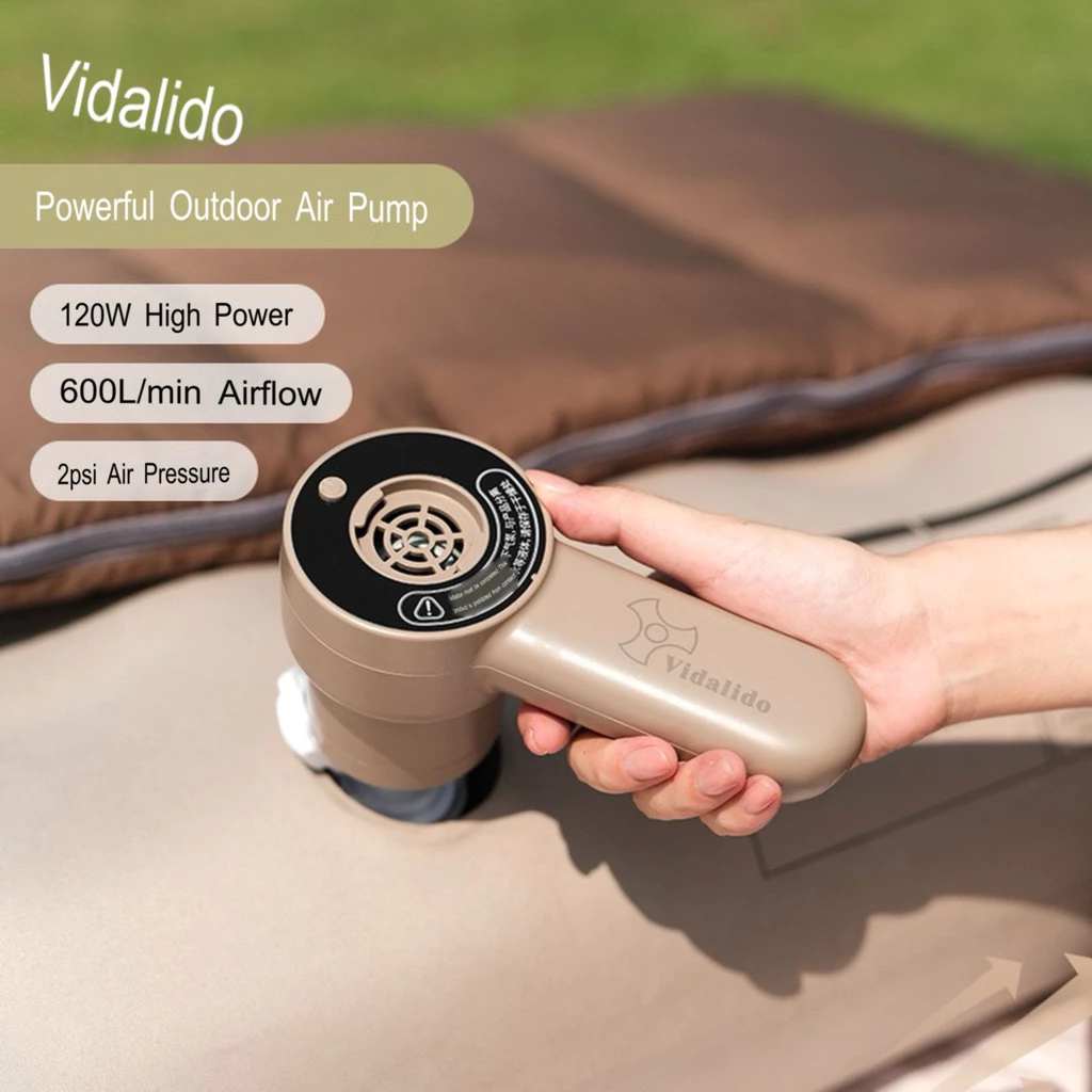 Vidalido Air Pump ปั๊มลมแรงดันสูง สำหรับเติมลมที่นอน และอุปกรณ์ลมหลากหลายชนิด