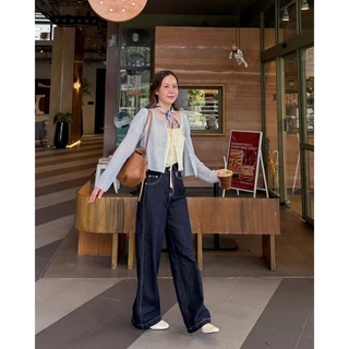 janunstudio • OJO jeans 3 สี (กางเกงยีนส์โอโจ้) - ดีเทลเส้นคู่ด้านข้าง เสกหุ่นเพรียว ผ้านุ่ม ยืดหยุ่น ทรงกระบอกกลาง