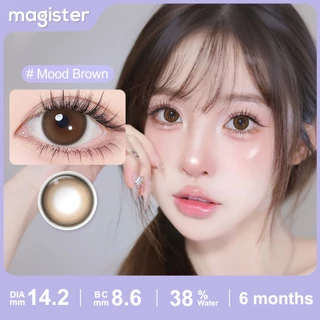Magister & Realcon คอนแทคเลนส์ 14.2MM MOOD NIGHT ชุด Contact Lens Mood Brown / Mood Gray ของแท้ เลนส์นิ่ม สวยปังมาก