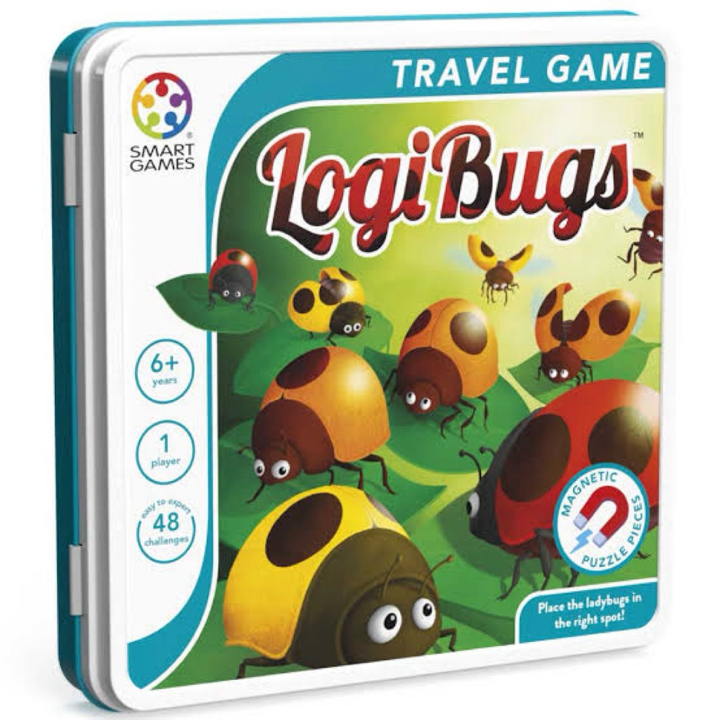 [ของแท้] Smart Games LogiBugs เกมกระดานแม่เหล็ก เต่าทอง เสริมทักษะและการคิดเชิงตรรกะ เด็ก 6 ขวบ+ (48 ด่าน) ฝึกสมอง ไอคิว