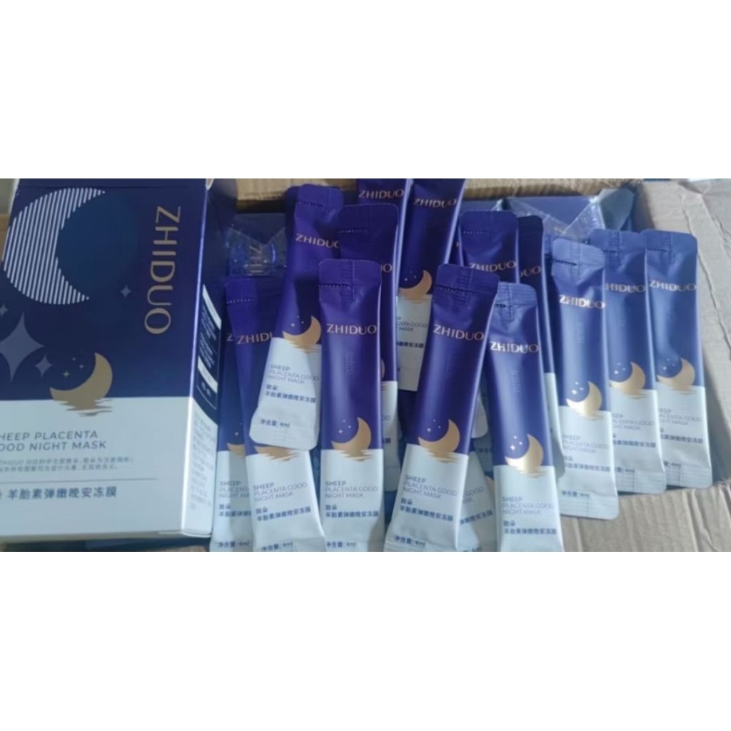 สลิปปิ้งมาส์ก รกแกะ Sheep Placenta มาร์คก่อนนอน 1 box(20 PCs)