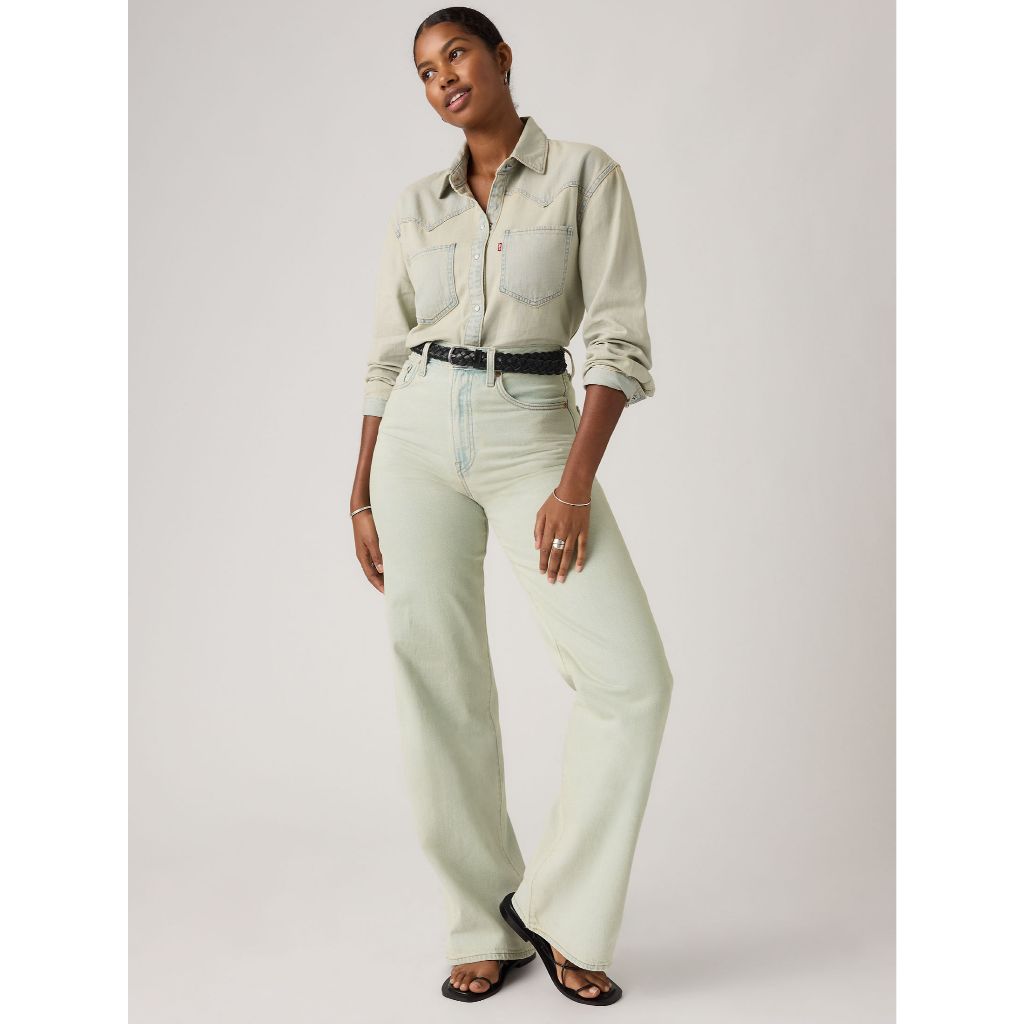กางเกงยีนส์ผู้หญิง Levi's® Women's Ribcage Wide-Leg Jeans