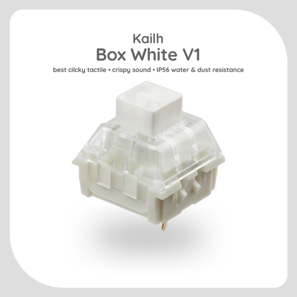 (มือ1 ใหม่) Mechanical keyboard Kailh box white switch 90 pcs.