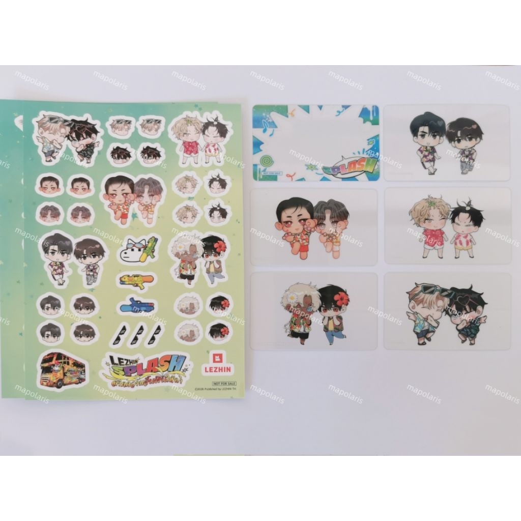 (Ready to ship) Photocards Set Lezhin TH Splash Special Pack manhwa Blossoms of the White Night  Fla