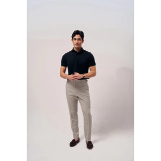 [CODE20%ทักแชท] The Finery Polo โปโล สีดำ Black | ผ้า Cotton 100% | ปก Italian Spread | Slim Fit | ปักโลโก้กวาง