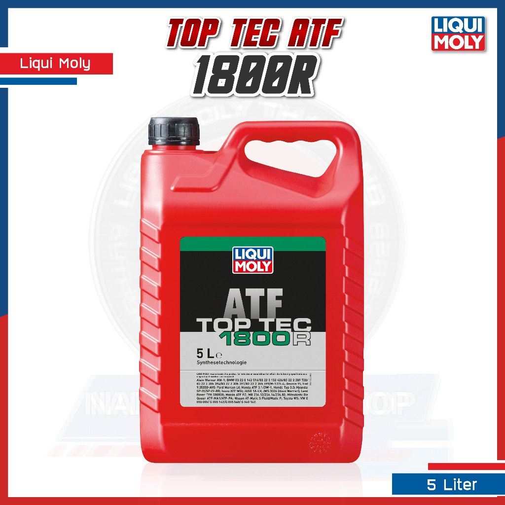 [ โค้ด NADAGB969 ] น้ำมันเกียร์อัตโนมัติ LIQUI MOLY ATF TOP TEC 1800R เกียร์ออโต้ (5 ลิตร)