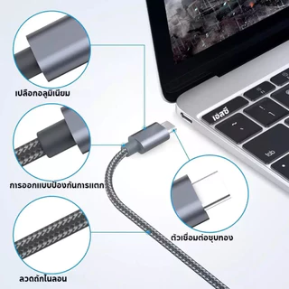 สายเคเบิลโปรเจคเตอร์ HDMI 4K@60Hz USB Type C เป็น HDMI 2 เมตร สายต่อทีวี สําหรับ Macbook Pro Air สายต่อมือถือเข้าทีวี