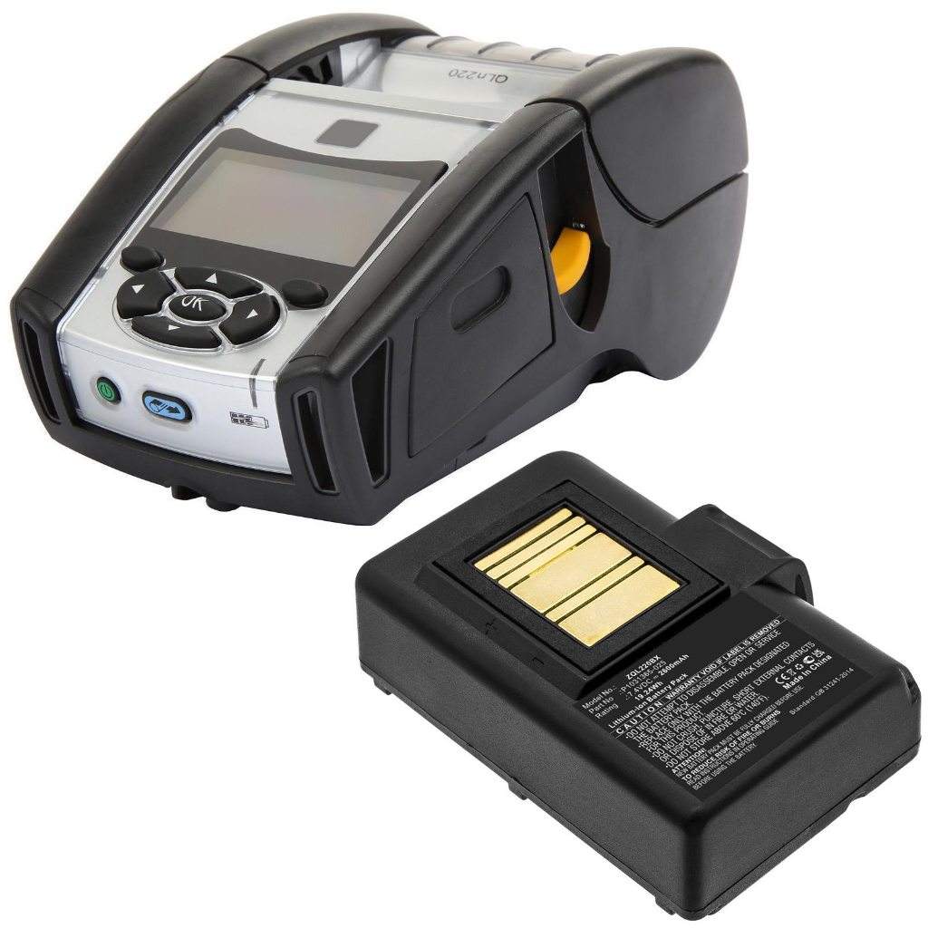 เหมาะสำหรับ Zebra QLN220 QLN320 ZQ510 ผู้ผลิตแบตเตอรี่เครื่องพิมพ์โดยตรงซัพพลาย P1023901