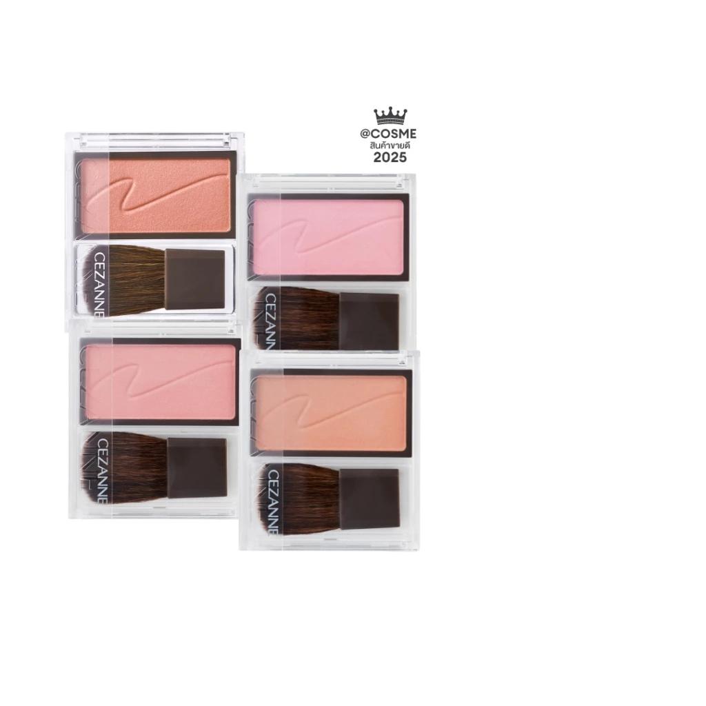 CEZANNE Cheek Blush บลัชออนเนื้อมอยเจอไรเซอร์ thumbnail 8