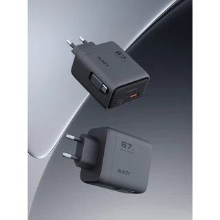 AUKEY PA-C12 Comet Reel 67W GaN Fast Charger พร้อมสาย USB-C ในตัว ขาปลั๊กไทย