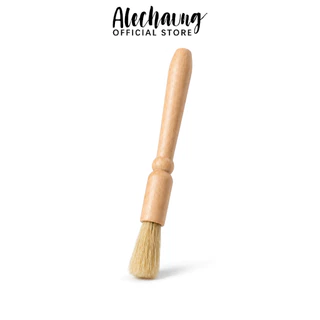 Alechaung แปรงปัดผงกาแฟ ที่ปัดผง แปรงปัดกากกาแฟ แปลงไม้ปัดผง Coffee Brush หัวแปรง 360 องศา ขนแปรงแข็งแรง ไม่หลุดร่วง