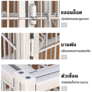 กรงขังแมว กรงสัตว์เลี้ยง Pet Cage กรงแมว ประกอบง่าย กรงกระต่าย กรงแมวขนาดใหญ่ กรงสัตว์เลี้ยง หลายชั้น