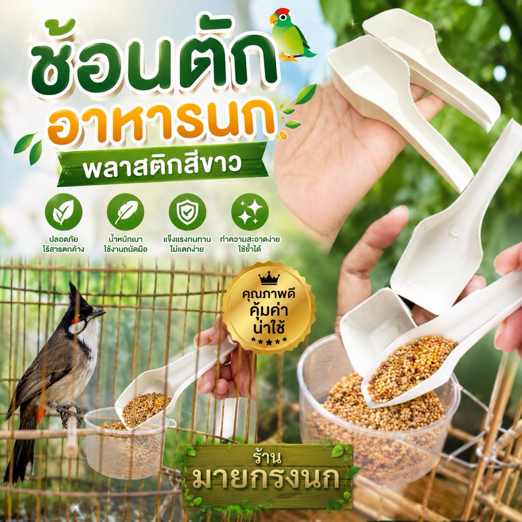 ช้อนสั้น,ช้อนพลาสติก,ช้อนตักอาหารสีใส