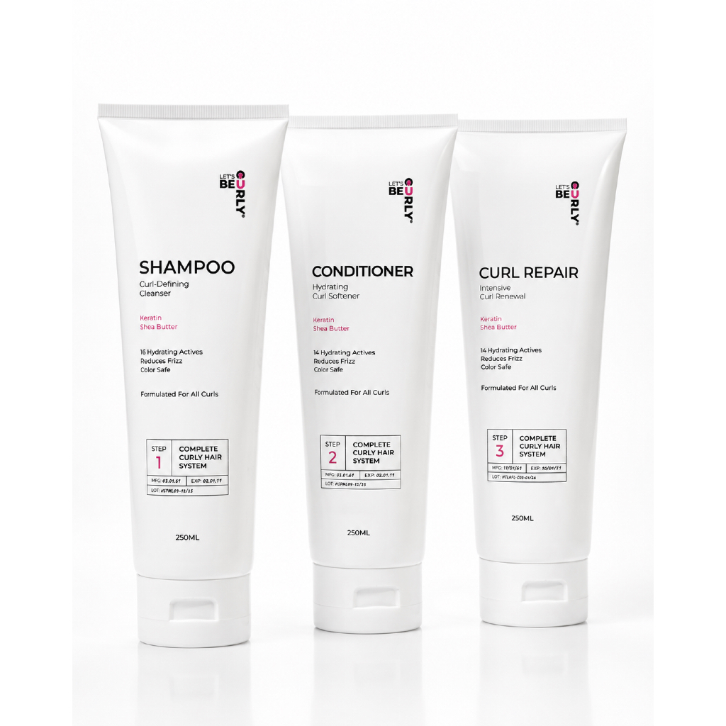 Let's Be curly Detangle & Hydrate Curl Set เซ็ตลดผมพันกัน เติมความชุ่มชื้น